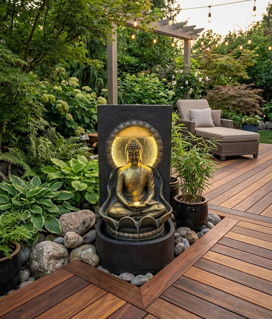 Lotus Glow Fountain