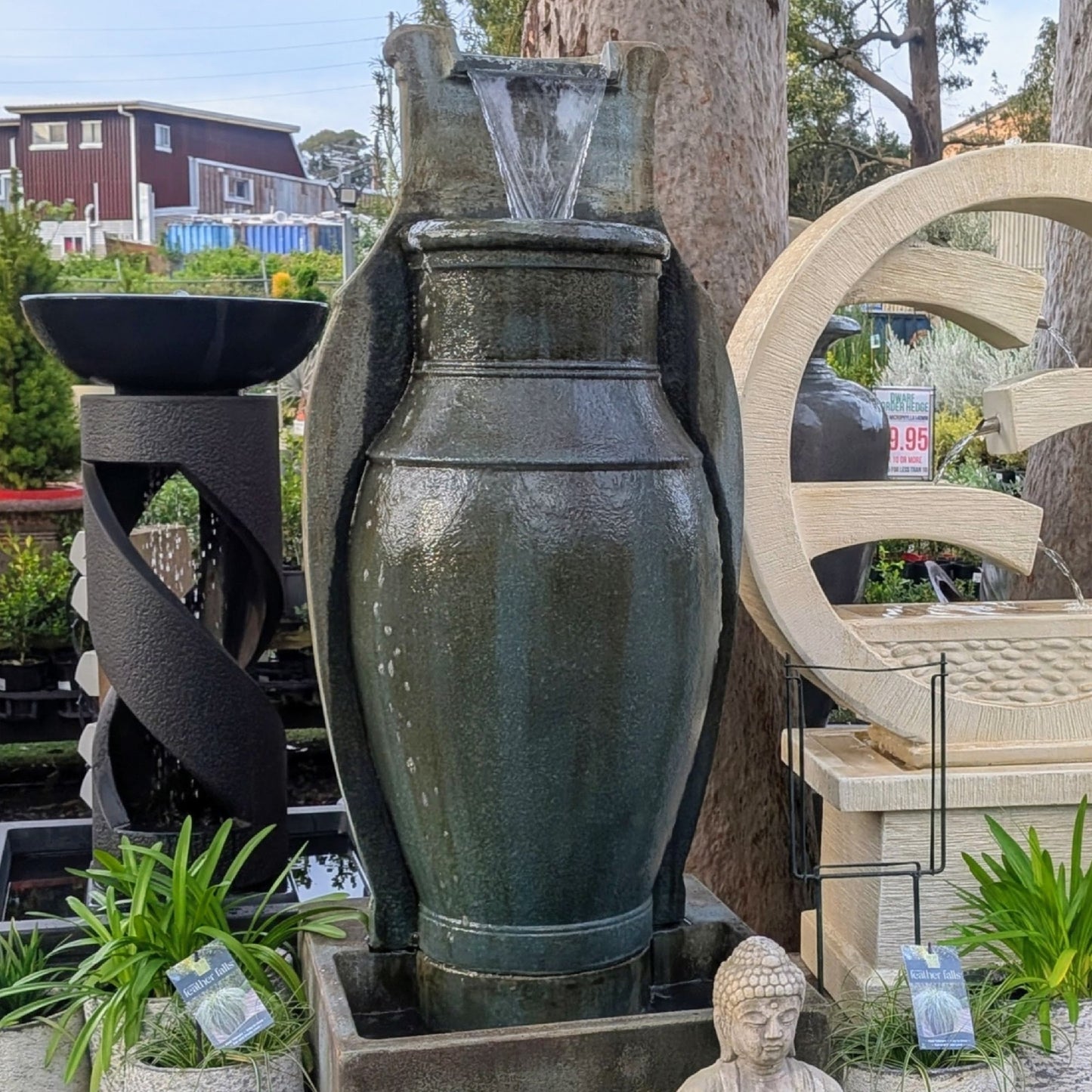 Solara Urn Fountain Bronze
