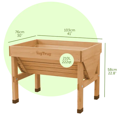 VegTrug Classic Small 1m Natural