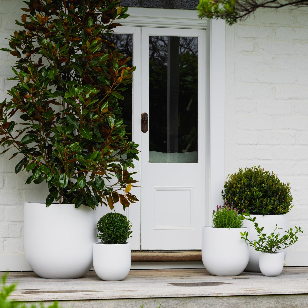 Satine Egg [size:large Finish:white]
