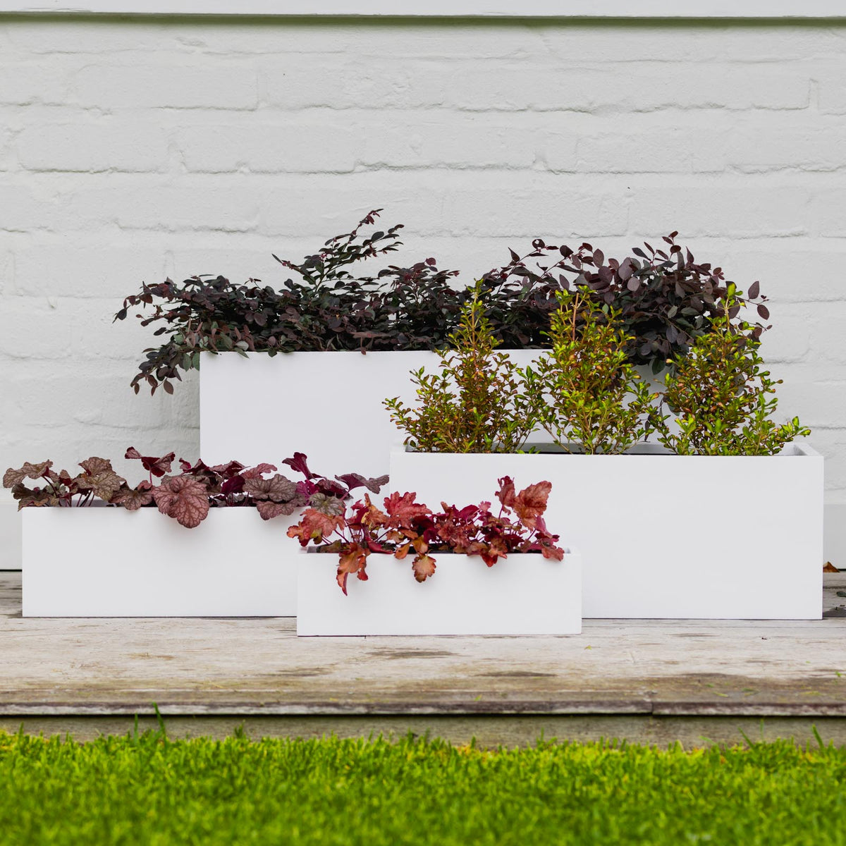 Satine Trough [size:small Finish:white]