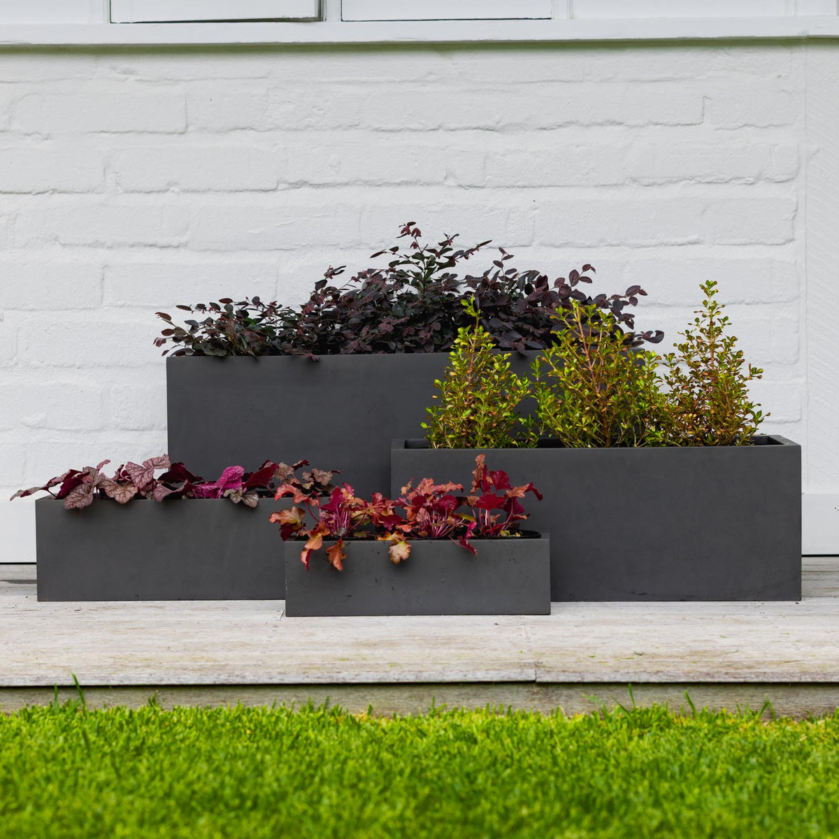 Satine Trough [size:extra Large Finish:dark Grey]