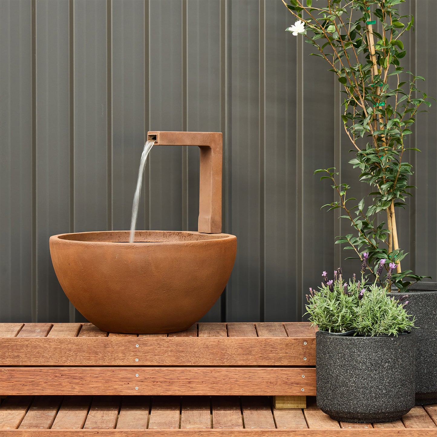 Patio Pond [size:medium Finish:iron Rust]
