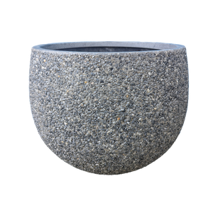 Mega Belly Pot [Size:Small Finish:Dark Grey Pebble]