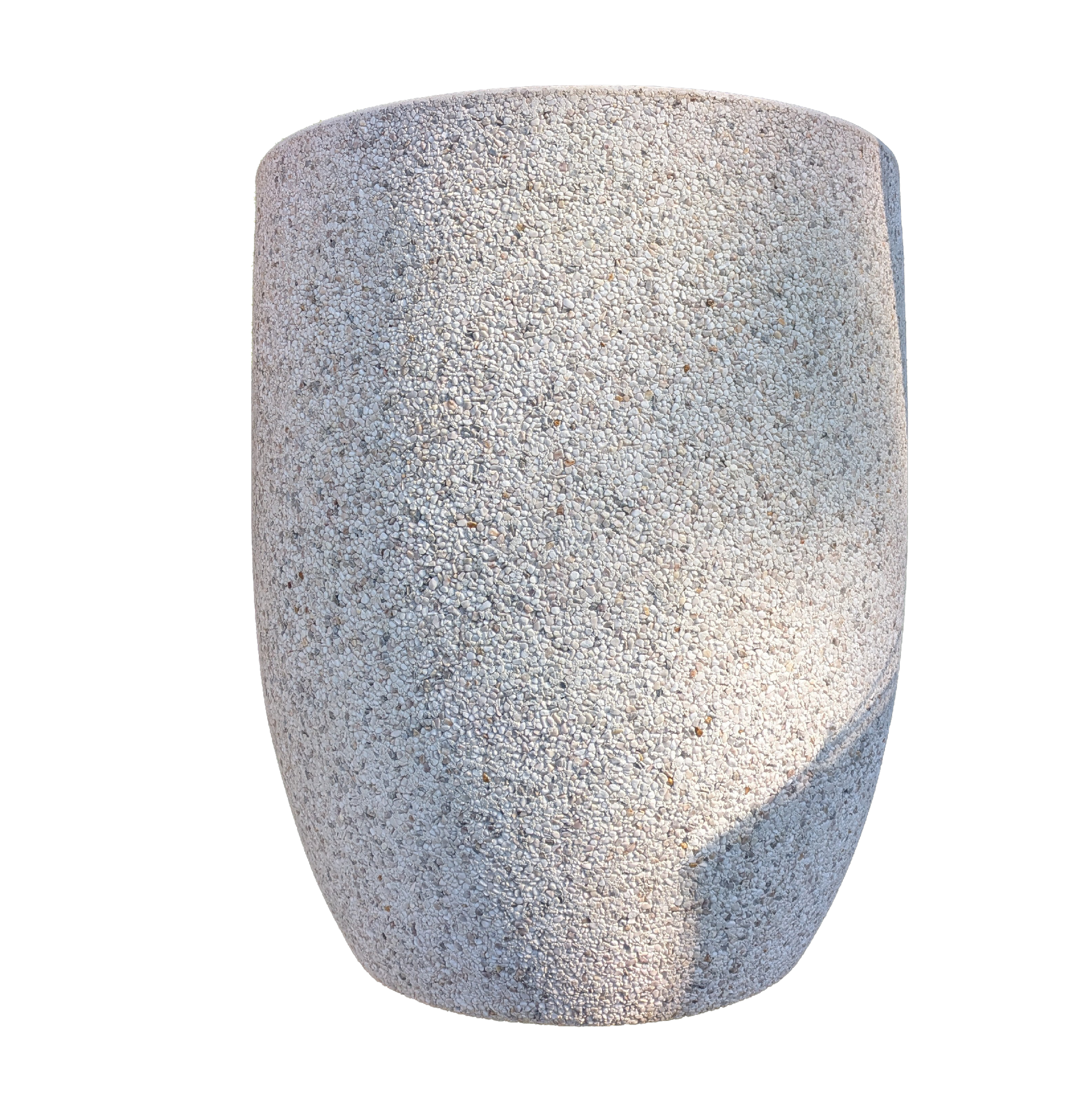 Chambers U Pot [Size:Medium Finish:White Pebble]