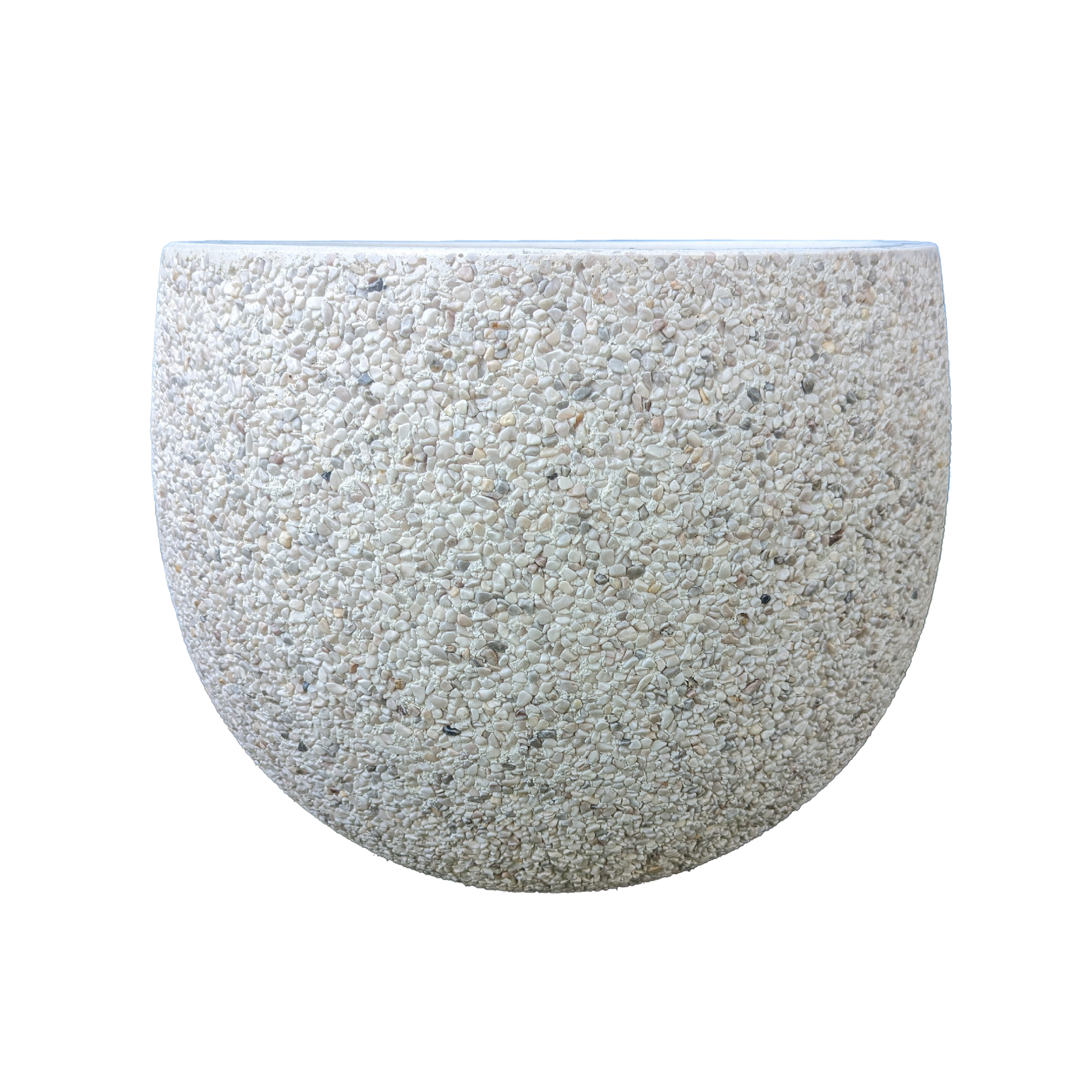 Mega Belly Pot [Size:Extra Small Finish:White Pebble]