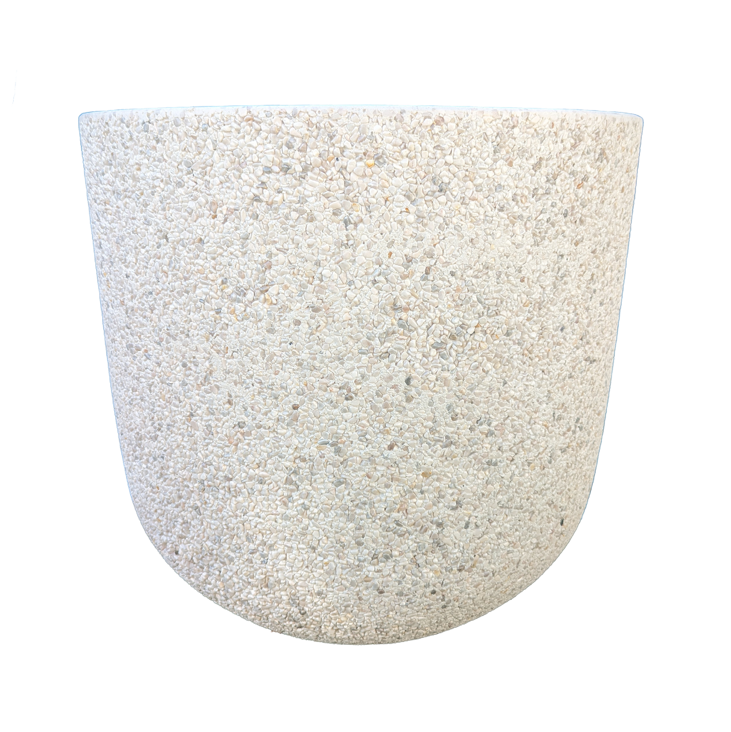 Ellie Pot [Size:Small Finish:White Pebble]