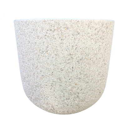 Ellie Pot [Size:Small Finish:White Pebble]