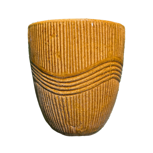 Lily Pot [Size:Small Finish:Mustard]