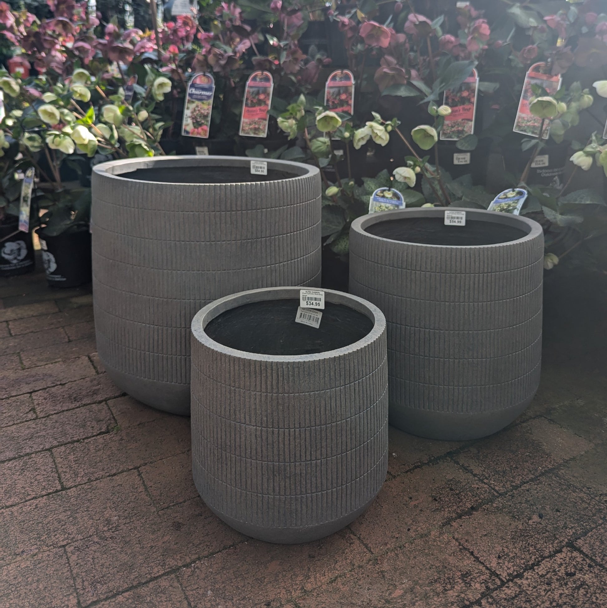 Pixel Cylinder [Size:Large Finish:Dark Grey]