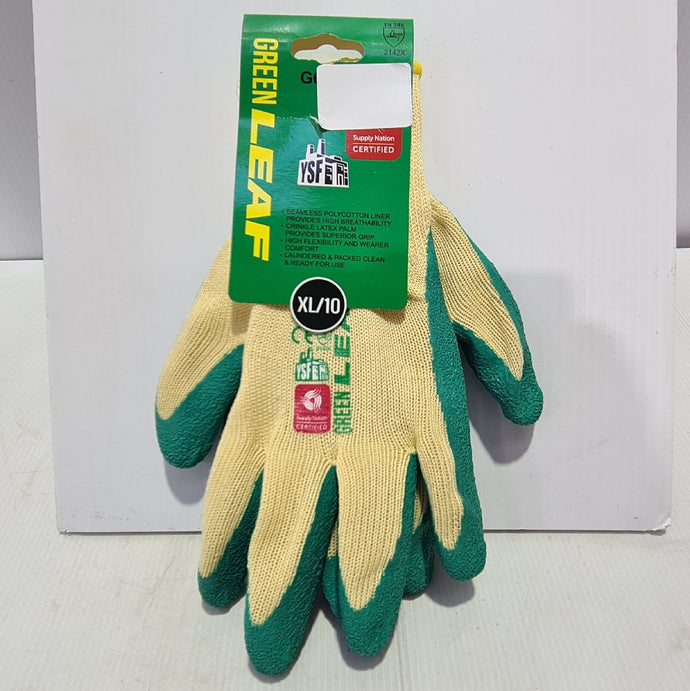 Gloves Green& Gold Extra Large