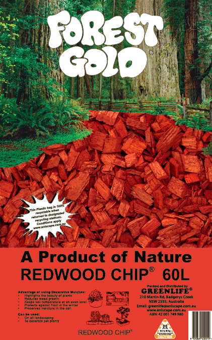 Redwood Chip® Mulch 60l